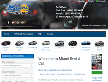 Tablet Screenshot of miamirentacar.com